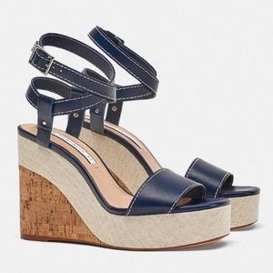 Zara Contrast Wedges